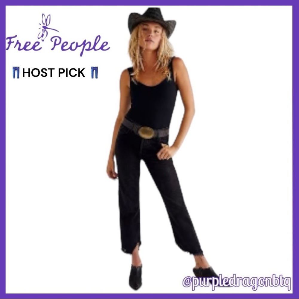 FREE PEOPLE/WE THE FREE TAPERED BAGGY BOYFRIEND FIT HIGH WAISTED JEANS